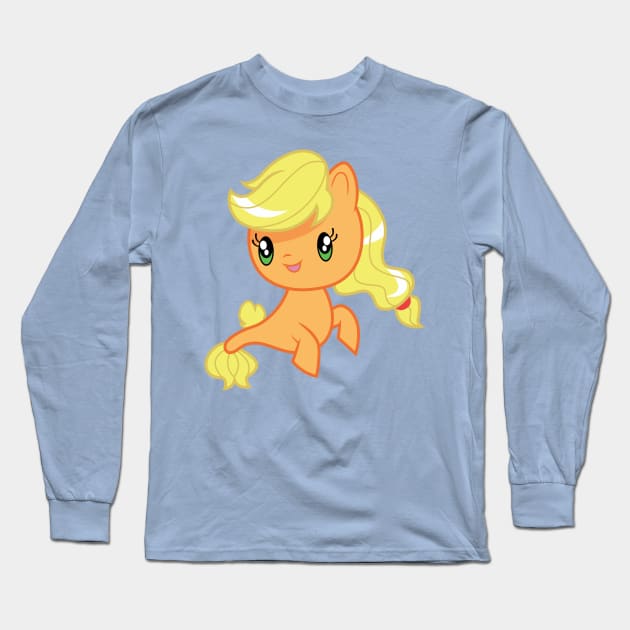 Seapony Applejack Long Sleeve T-Shirt by CloudyGlow